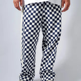 #UP-TOWN CHECKER PANTS