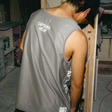 #DOUBLE MESH TECH TANK-TOP