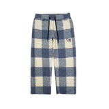 #BLOCK CHECK FLEECE PANTS