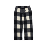 #BLOCK CHECK FLEECE PANTS