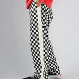 #UP-TOWN CHECKER PANTS