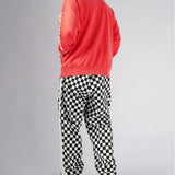 #UP-TOWN CHECKER PANTS