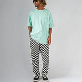 #UP-TOWN CHECKER PANTS