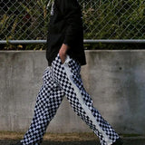 #UP-TOWN CHECKER PANTS