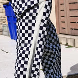 #UP-TOWN CHECKER PANTS