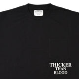 CAPTAINS HELM #THICKER THAN BLOOD POCKET LS TEE