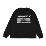 CAPTAINS HELM #OUTDOOR LOGO LS TEE