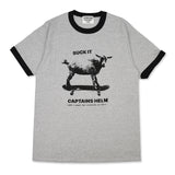 "OCEANSIDE DIVISION" #SUCK IT GOAT ART RINGER TEE