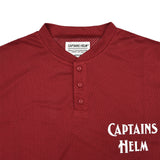 "OCEANSIDE DIVISION" #HENLEY NECK MESH TEE (YOUTH)