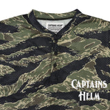 "OCEANSIDE DIVISION" #HENLEY NECK MESH TEE (YOUTH)