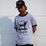 "OCEANSIDE DIVISION" #SUCK IT GOAT ART RINGER TEE