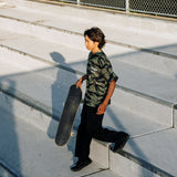 "OCEANSIDE DIVISION" #HENLEY NECK MESH TEE (YOUTH)