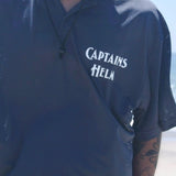"OCEANSIDE DIVISION" #HENLEY NECK MESH TEE