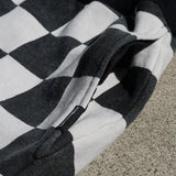 #CHECKER SWEAT SHORTS