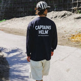 SHELTECH® × CAPTAINS HELM #COOL TOUCH + DRY TECH L/S TEE -MNF/TM LOGO
