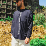 SHELTECH® × CAPTAINS HELM #COOL TOUCH + DRY TECH L/S TEE -MNF/TM LOGO