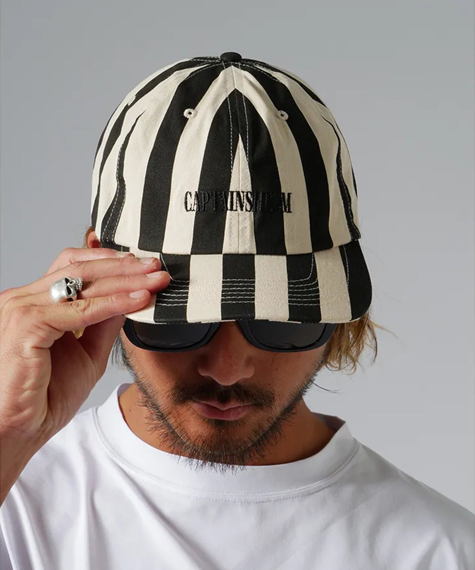 #STRIPE BEACH CAP