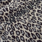 #LEOPARD FLEECE CREW