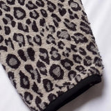 #LEOPARD FLEECE CREW