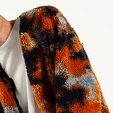 #TIE-DYE BOA WRAP JACKET