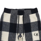 #BLOCK CHECK FLEECE PANTS