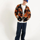 #TIE-DYE BOA WRAP JACKET