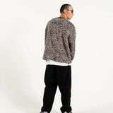 #LEOPARD FLEECE CREW