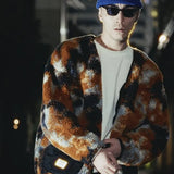 #TIE-DYE BOA WRAP JACKET