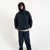 #DETACHABLE HOOD TECH JACKET