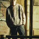 #LEOPARD FLEECE CREW