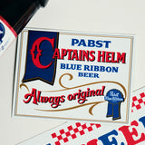 Pabst Blue Ribbon × CAPTAINS HELM #STICKER SET