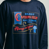 Pabst Blue Ribbon × CAPTAINS HELM #OLD SIGNBOARD LS TEE