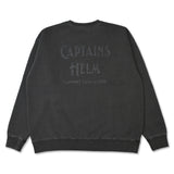 CAPTAINS HELM　#PIGMENT DYE LOGO CREW SWEAT