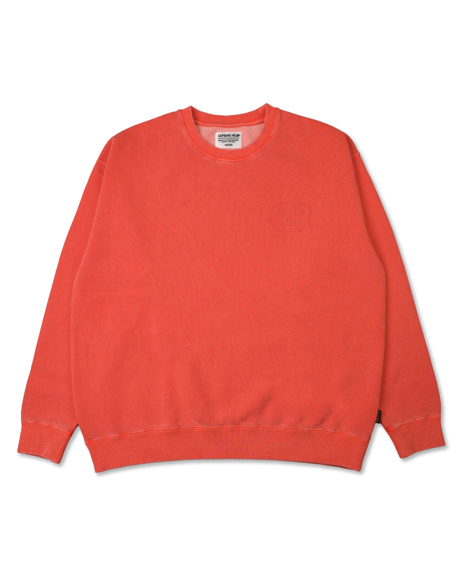 メンズウェア Captains Helm SWINGLOGO CREW SWEAT CAPTAINS HELM #PIGMENT DYE LOGO CREW SWEAT