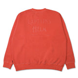 CAPTAINS HELM　#PIGMENT DYE LOGO CREW SWEAT