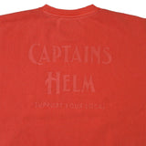 CAPTAINS HELM　#PIGMENT DYE LOGO CREW SWEAT