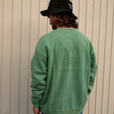 CAPTAINS HELM　#PIGMENT DYE LOGO CREW SWEAT