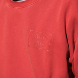 CAPTAINS HELM　#PIGMENT DYE LOGO CREW SWEAT