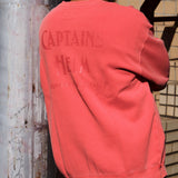 CAPTAINS HELM　#PIGMENT DYE LOGO CREW SWEAT