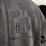 CAPTAINS HELM　#PIGMENT DYE LOGO CREW SWEAT