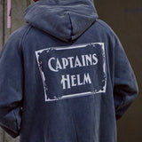 【2026新年新品】船长头盔#复古LOGO连帽衫