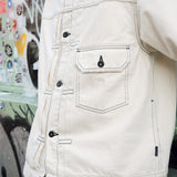 NEEDBY heritage×CAPTAINS HELM #HELM WHITE RELAX DENIM JACKET