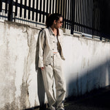 NEEDBY heritage×CAPTAINS HELM #HELM WHITE RELAX DENIM PANTS