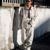 NEEDBY heritage×CAPTAINS HELM #HELM WHITE RELAX DENIM PANTS