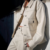 NEEDBY heritage×CAPTAINS HELM #HELM WHITE RELAX DENIM JACKET