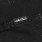 NEEDBY heritage×CAPTAINS HELM #BLACK OUT RELAX DENIM PANTS