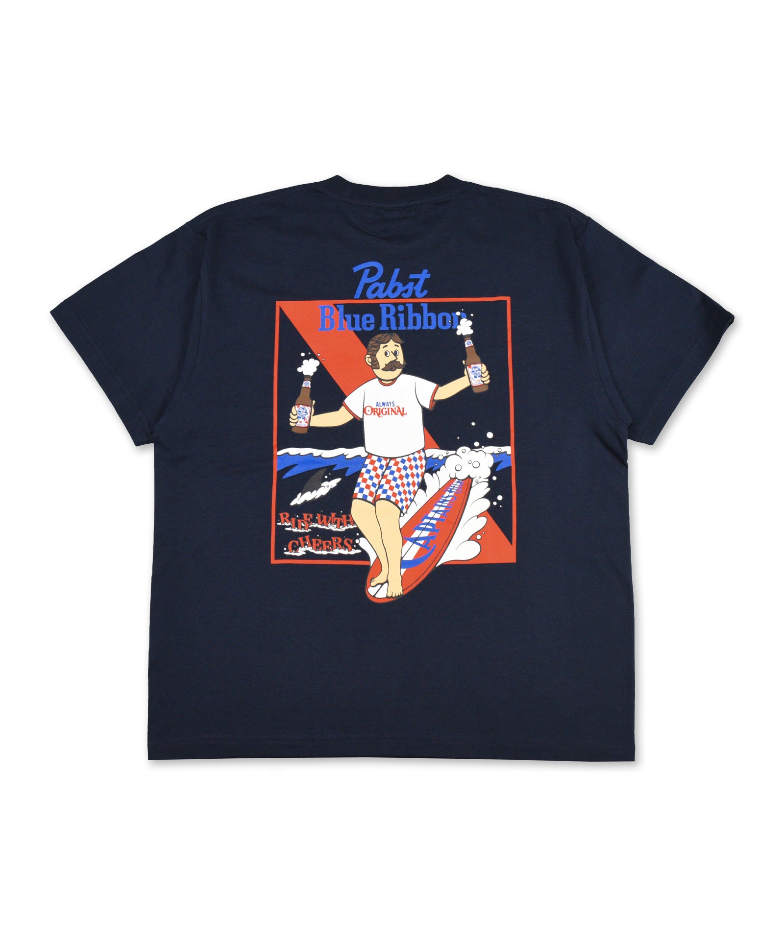 Pabst Blue Ribbon × CAPTAINS HELM #RIDE BLUE SS TEE