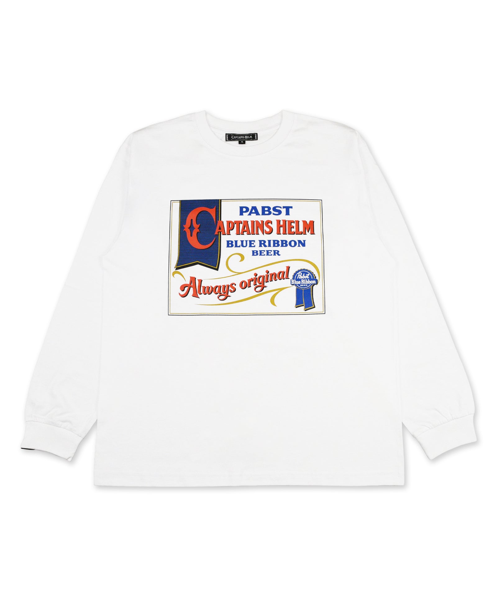 Pabst Blue Ribbon × CAPTAINS HELM #OLD SIGNBOARD LS TEE