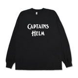 船长头盔 #褪色胶带标志长袖T恤