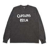 船长头盔 #褪色胶带标志长袖T恤